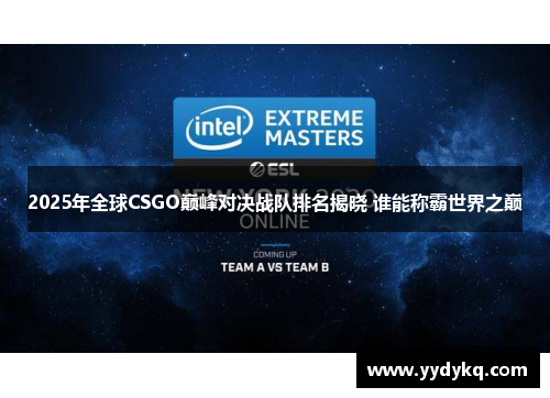 2025年全球CSGO巅峰对决战队排名揭晓 谁能称霸世界之巅